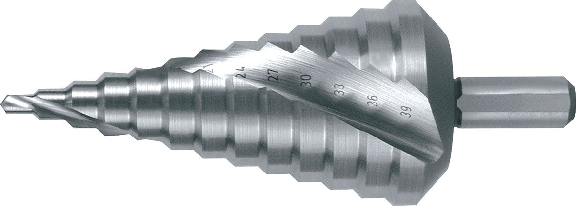 RUKO Stufenbohrer HSS-Co5 4-12mm Spiralnut 9 Stufen 90° – Präzisionsbohrer für Metall