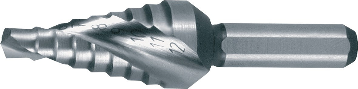 RUKO Stufenbohrer HSS 4-12 mm spiralgenutet 9 Stufen für Schaltschrankbau