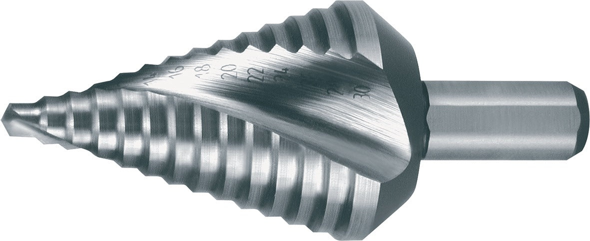 RUKO Stufenbohrer HSS 4-12 mm spiralgenutet 9 Stufen für Schaltschrankbau