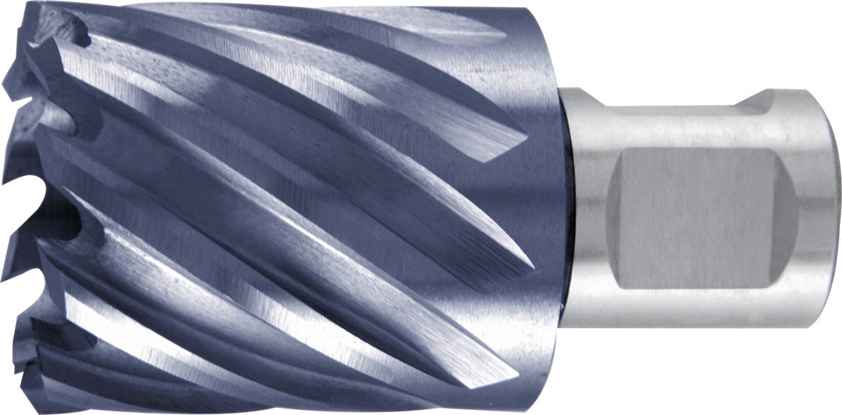 RUKO Kernbohrer 12 mm HSS TiAlN-beschichtet, Schnitttiefe 30 mm, Weldon-Schaft