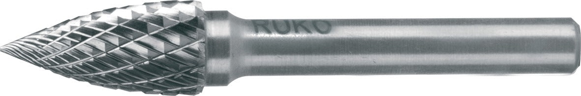 RUKO Frässtift SPG Hartmetall 3 mm Kreuzverzahnung KVZ 4 DIN 8033