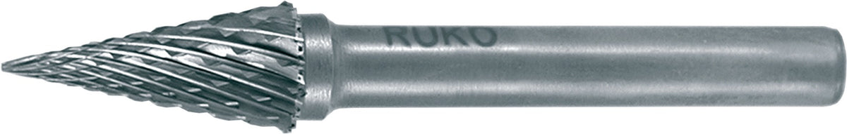 RUKO Frässtift SKM Hartmetall 3 mm Schaft Kreuzverzahnung KVZ 4 DIN 8033
