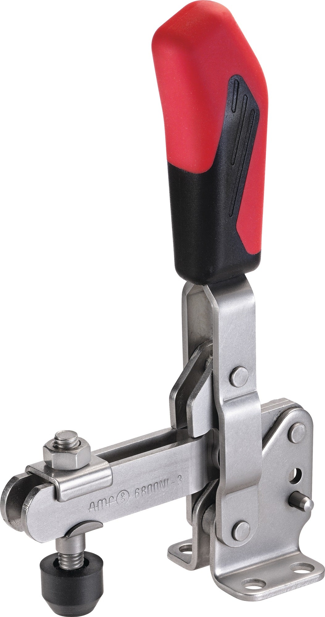 AMF Senkrechtspanner Nr.6800NI Gr.0 mit waagrechtem Fuß – Edelstahl Schnellspanner