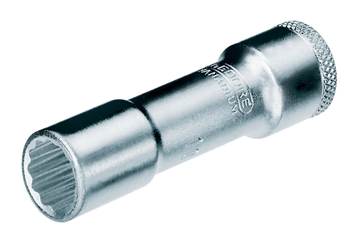 GEDORE Steckschlüsseleinsatz 3/8 Zoll 12-kant SW 10 mm Länge 63,5 mm – Vanadiumstahl verchromt