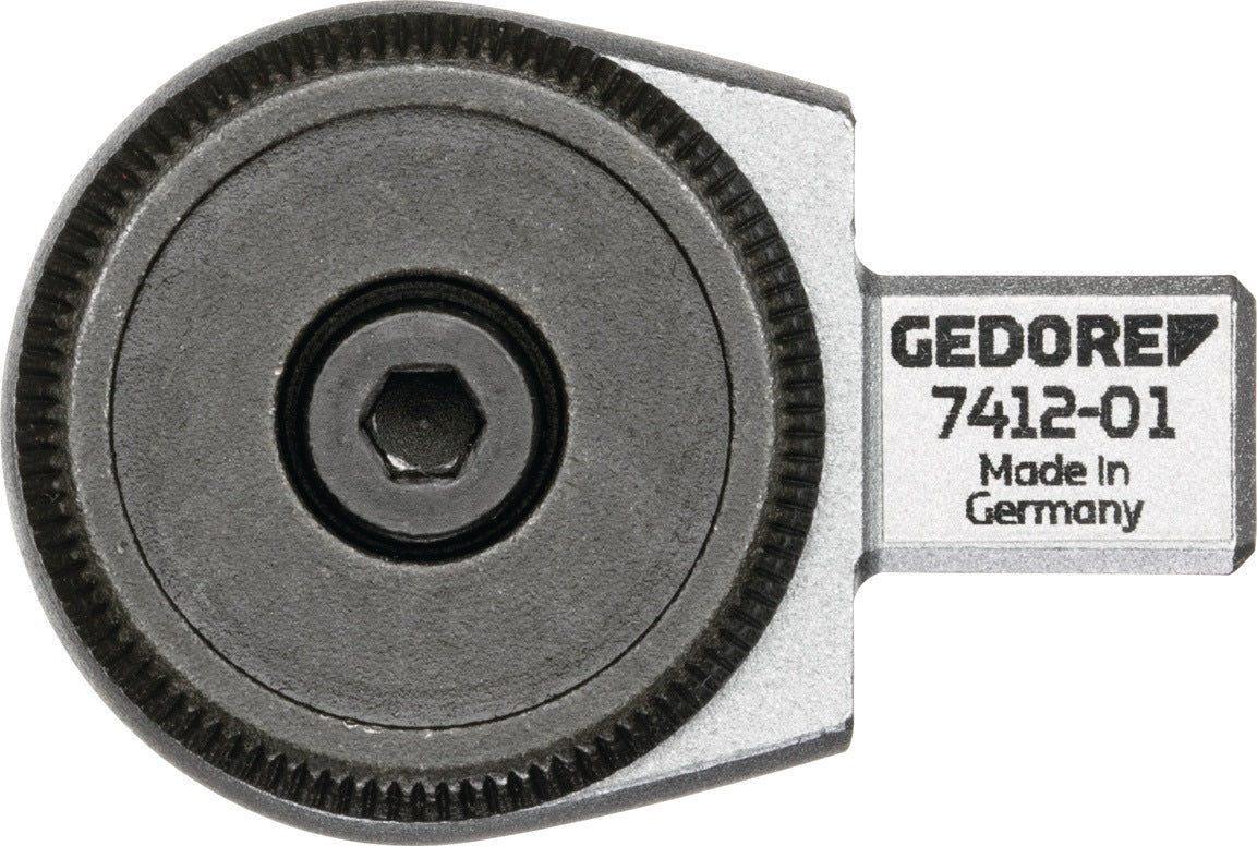 GEDORE Einsteckumschaltknarre 7412-00 1/4 Zoll 9x12mm CV-Stahl – Feinverzahnung 5° Rückschwenkwinkel