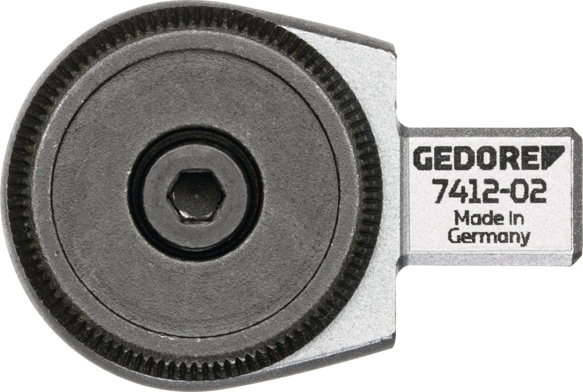 GEDORE Einsteckumschaltknarre 7412-00 1/4 Zoll 9x12mm CV-Stahl – Feinverzahnung 5° Rückschwenkwinkel
