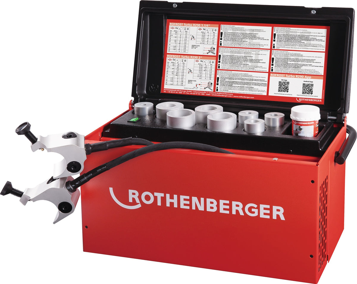 ROTHENBERGER ROFROST® Turbo R290 Rohreinfriergerät 10-42 mm für Kupfer-, Stahl- und Edelstahlrohre