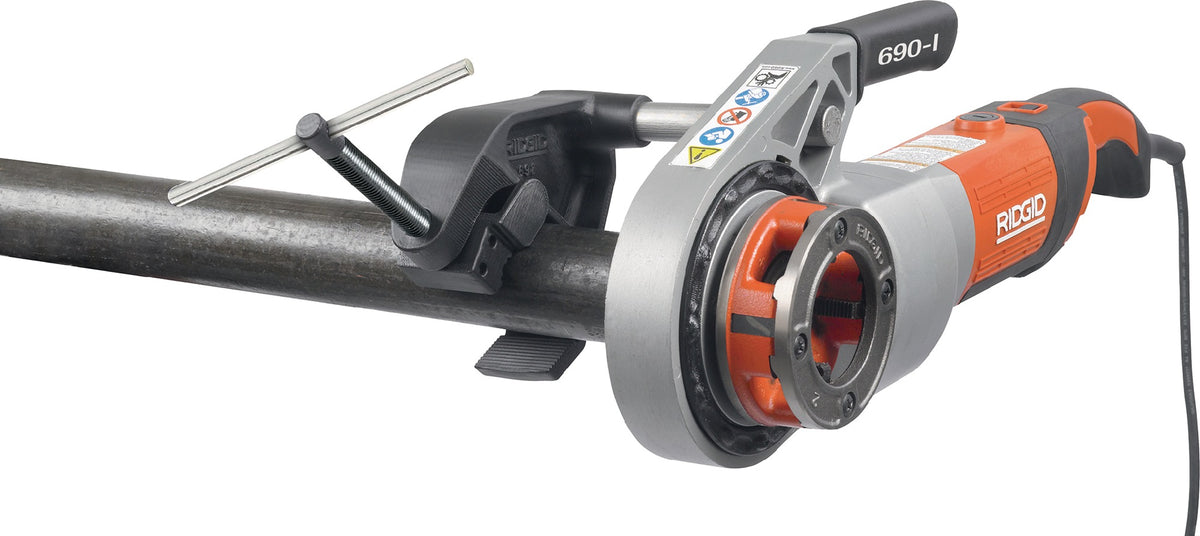RIDGID Schneidkluppenset 690-I 1/2-2 Zoll 1020 W mit Stützarm und Transportkasten