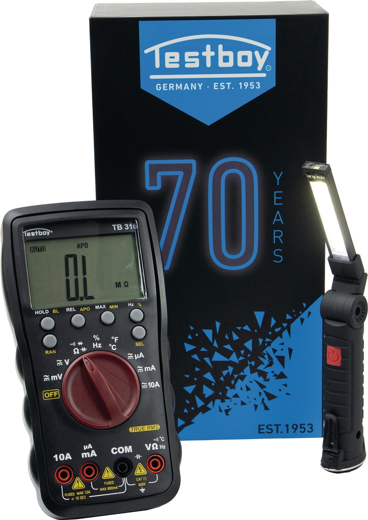 Testboy Multimeter TB 316 BLACK EDITION TRUE RMS 600 V CAT III