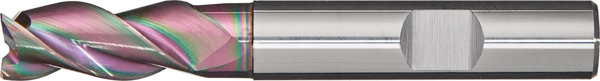 PROMAT Schaftfräser DIN 6527L Typ W D.5mm VHM spezialbeschichtet 45° HB Z.2 lang