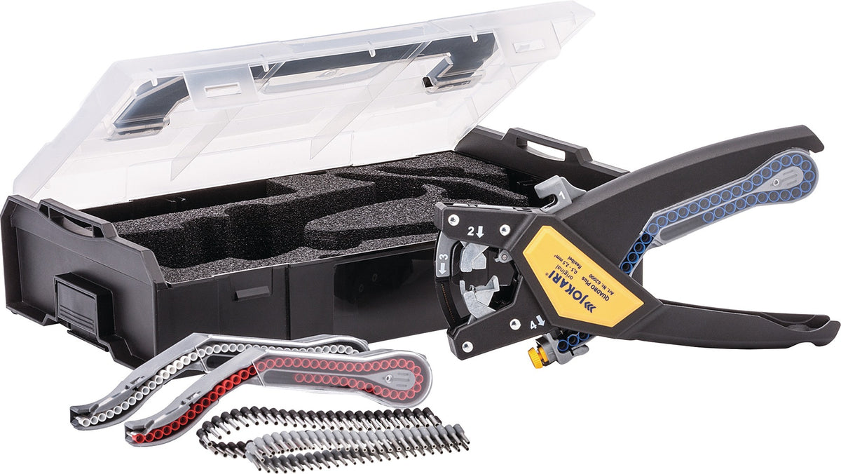 JOKARI Automatikabisolierzange QUADRO Plus 259 mm für 0,5-2,5 mm² mit 4 Funktionen