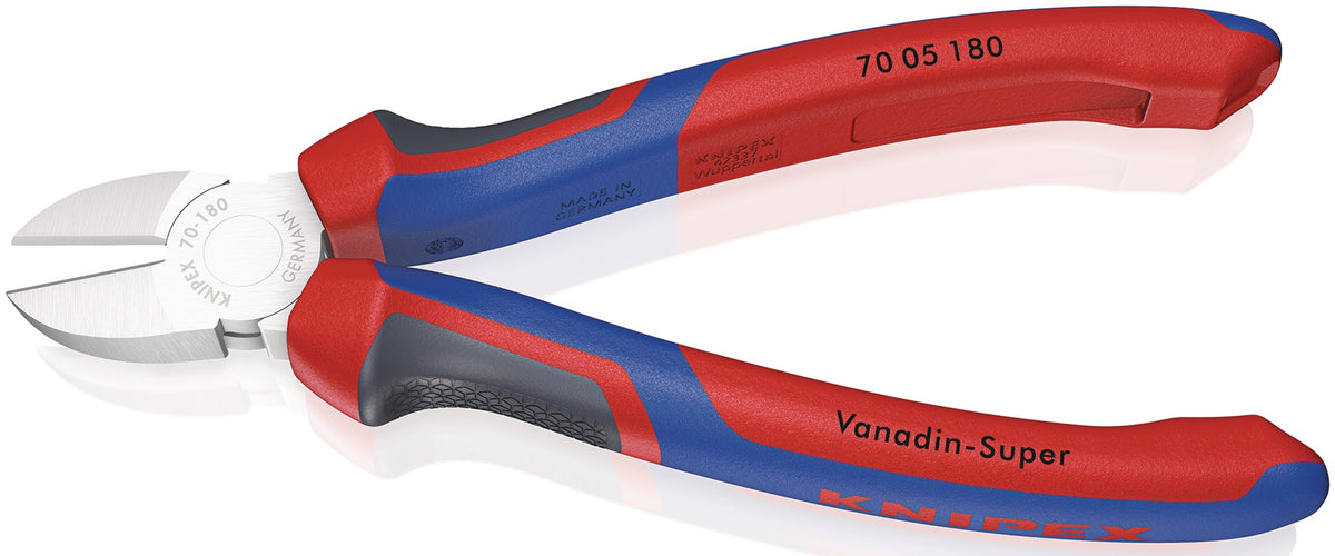 KNIPEX Seitenschneider 140 mm, polierter Kopf, Mehrkomponenten-Griffe, max. 1,8 mm
