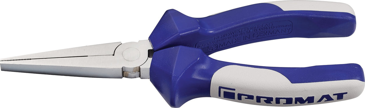PROMAT Langbeckzange 160 mm verchromt mit Mehrkomponenten-Hüllen