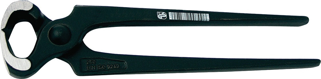 PROMAT Kneifzange 160 mm Kopf poliert Zange schwarz lackiert, DIN ISO 9243, Spezial-Werkzeugstahl