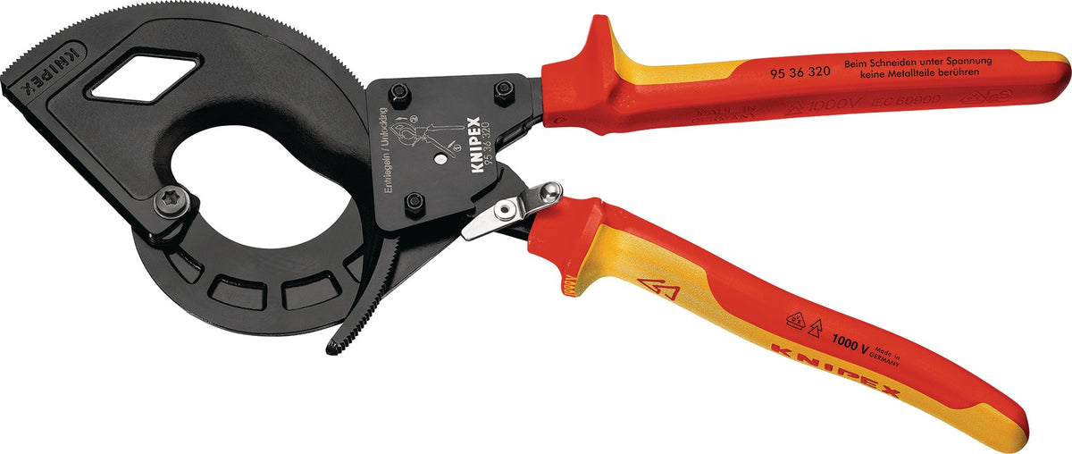 KNIPEX Kabelschneider VDE 250 mm für Cu- und Al-Kabel bis 240 mm²