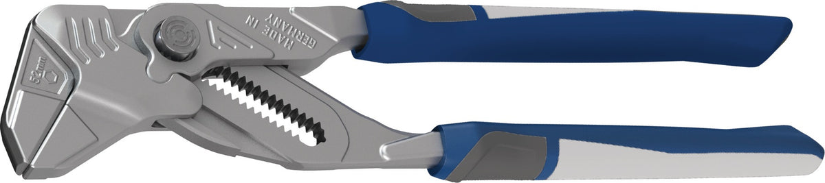 PROMAT Zangenschlüssel PRESSwrench 250 mm verchromt mit 3K-Hülle und Feinverstellung