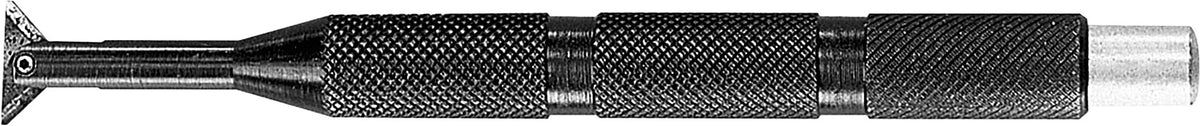 GRATTEC Rückwärtsentgrater Typ R1 für Ø 3–5,5 mm – Schwarz, Aluminiumgriff, HSS-Klinge