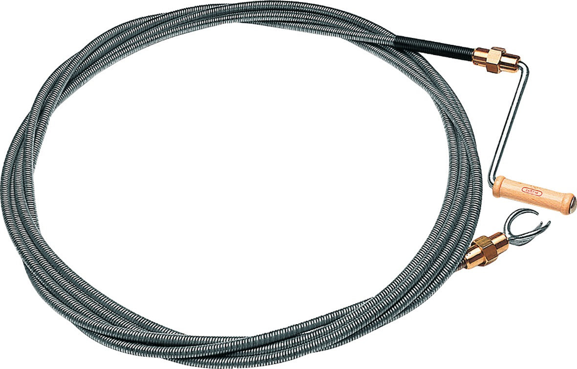 CABERE Rohrreinigungswelle 5 m doppellagig 12 mm Spirale mit 40 mm Kralle und Stahlkupplung