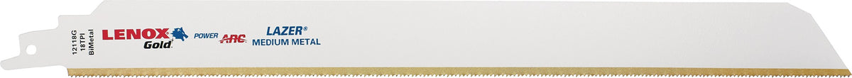 LENOX Säbelsägeblatt Gold Lazer® 229 mm, 14 TPI, 5 Stück – für Metall und anspruchsvolle Einsätze