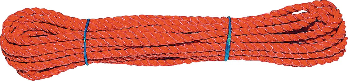 Mehrzweckseil 10 m x 8 mm orange von BRAUN – 3-schäftig gedreht nach DIN EN ISO 1346
