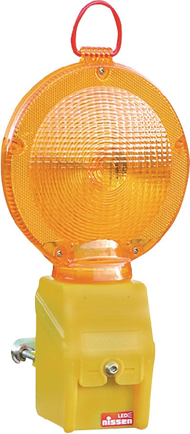 NISSEN MonoLight LED Baustellenwarnleuchte gelb mit drehbarem Leuchtenkopf