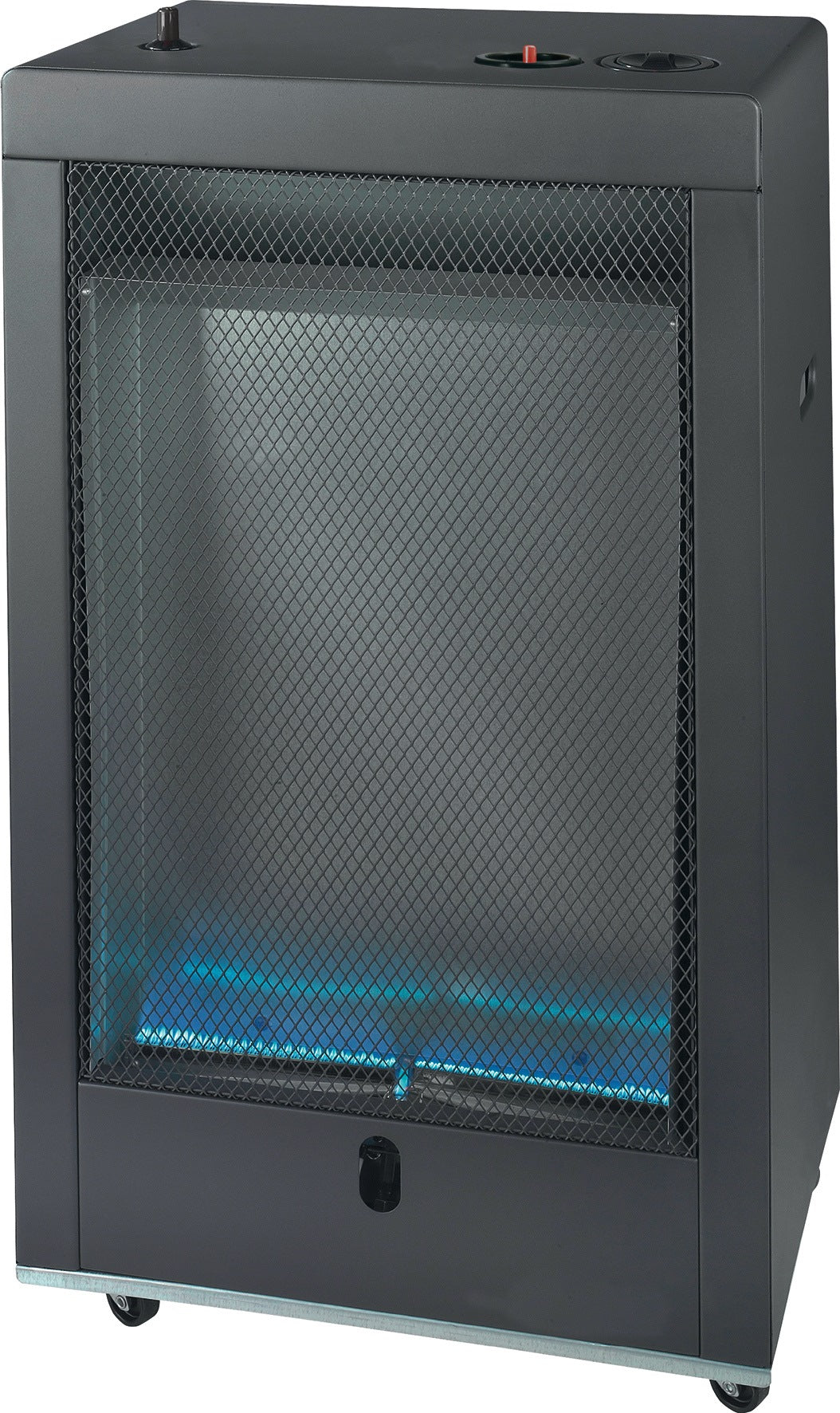 PROMAT Gasheizer Blue Flame 2,1-4,2 kW – umweltfreundlich, mit Thermostat und Piezozündung