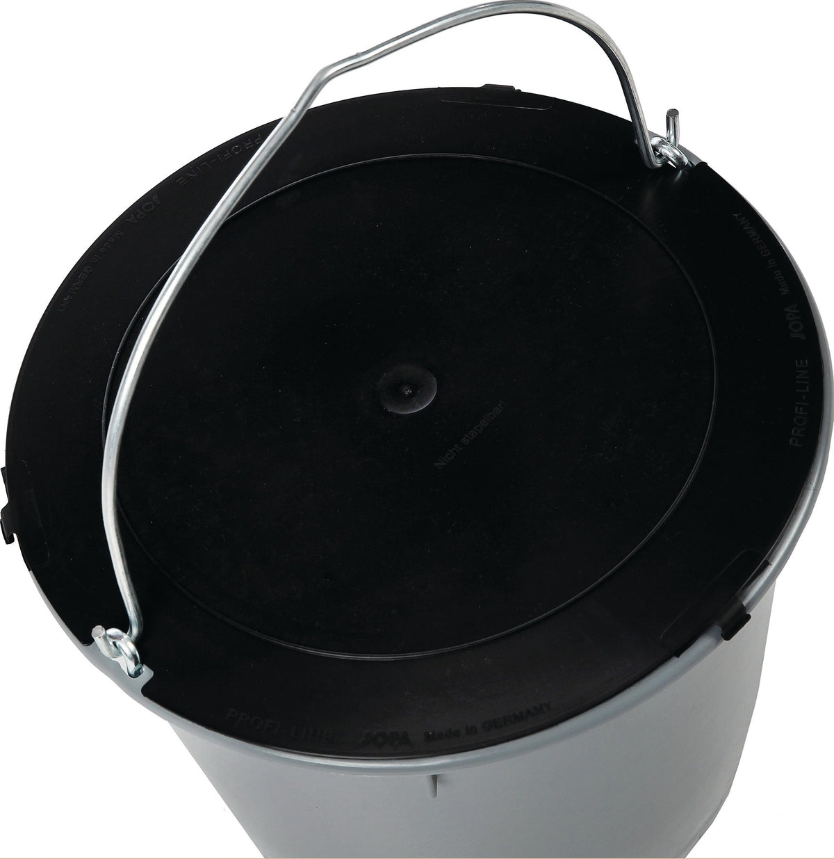 Deckel schwarz ID 310 mm aus Recycling-Kunststoff JOPA für 12 l Baueimer