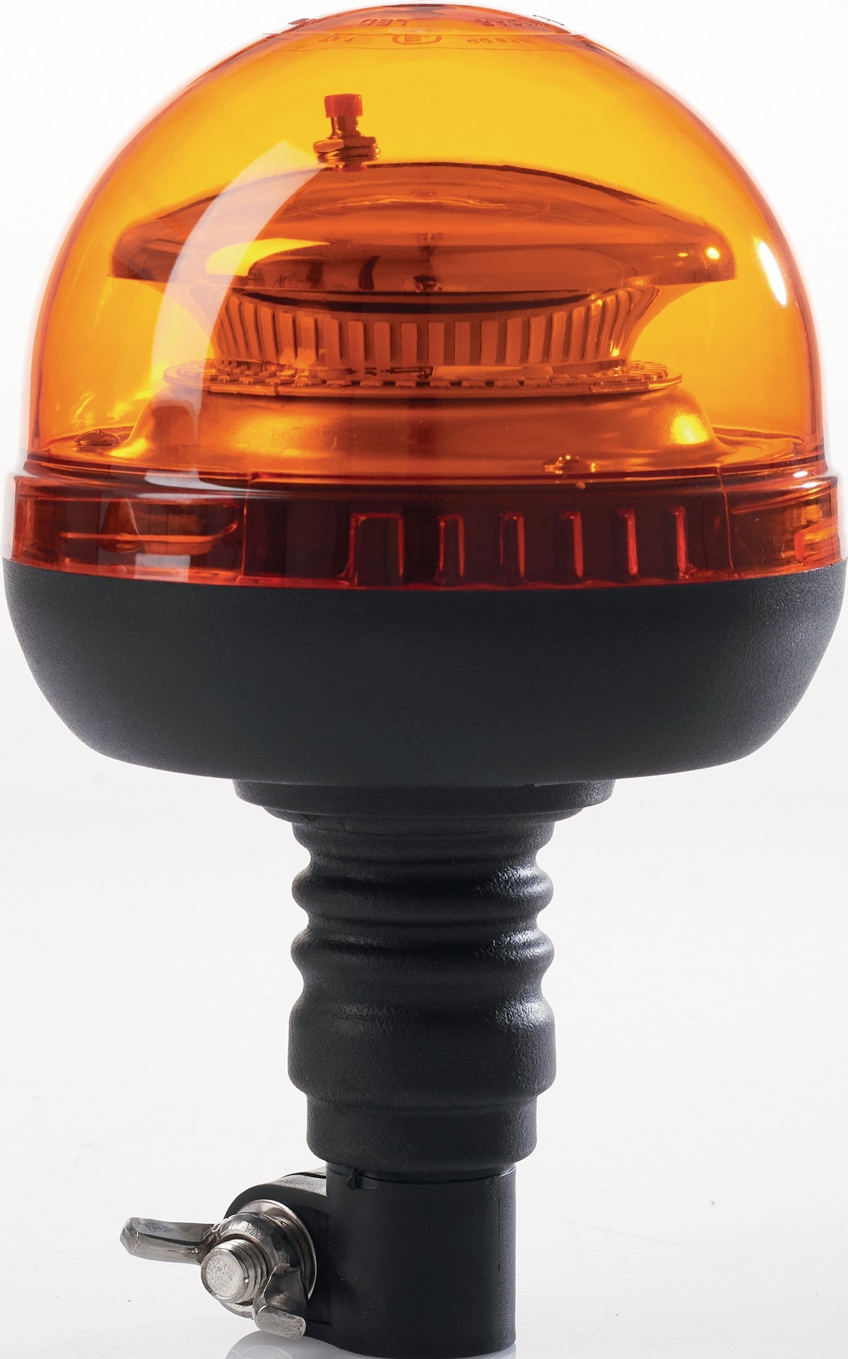 NOW Rundumkennleuchte gelb mit Magnetfuß und Saugnapf – 12-24 V, 45 LEDs, R65+R10, IP65