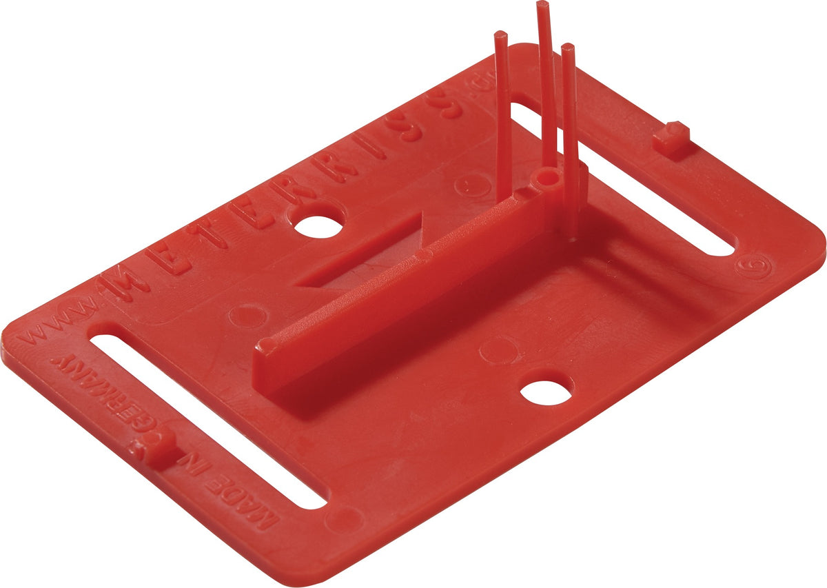 ROTHBUCHER SYSTEME Meterrissplakette RS20 für L80xB50mm, 50 Stück, rot, 7 g