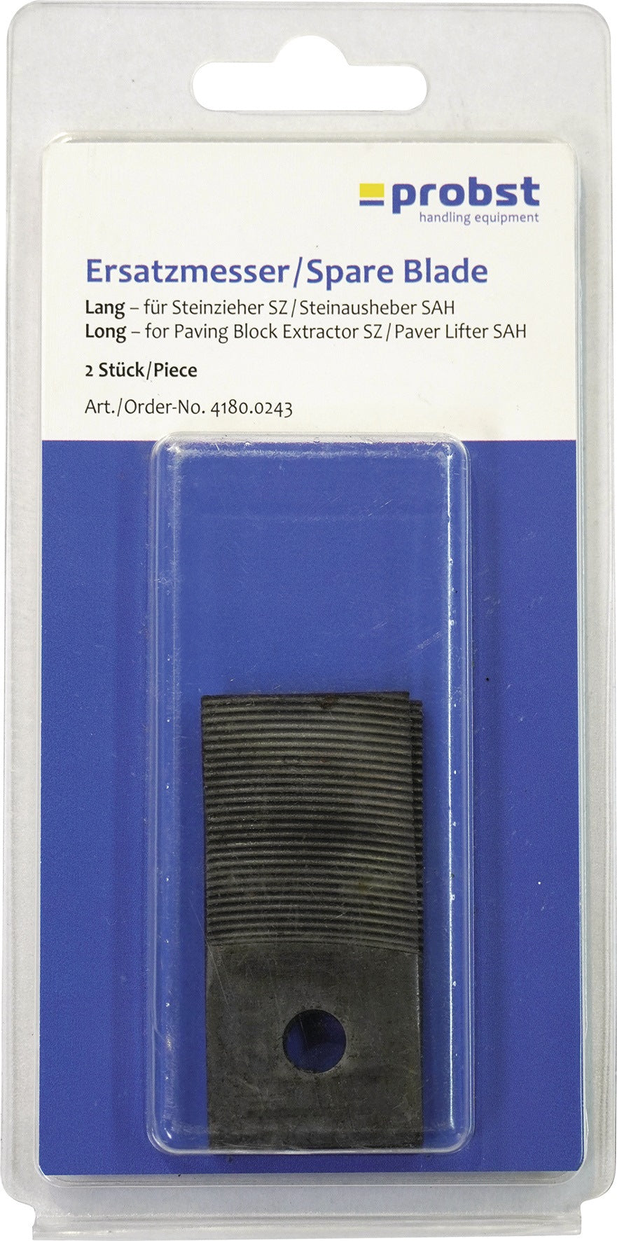 Ersatzmesser für Steinzieher SZ 55 mm von PROBST – 2 Stück in Blisterverpackung