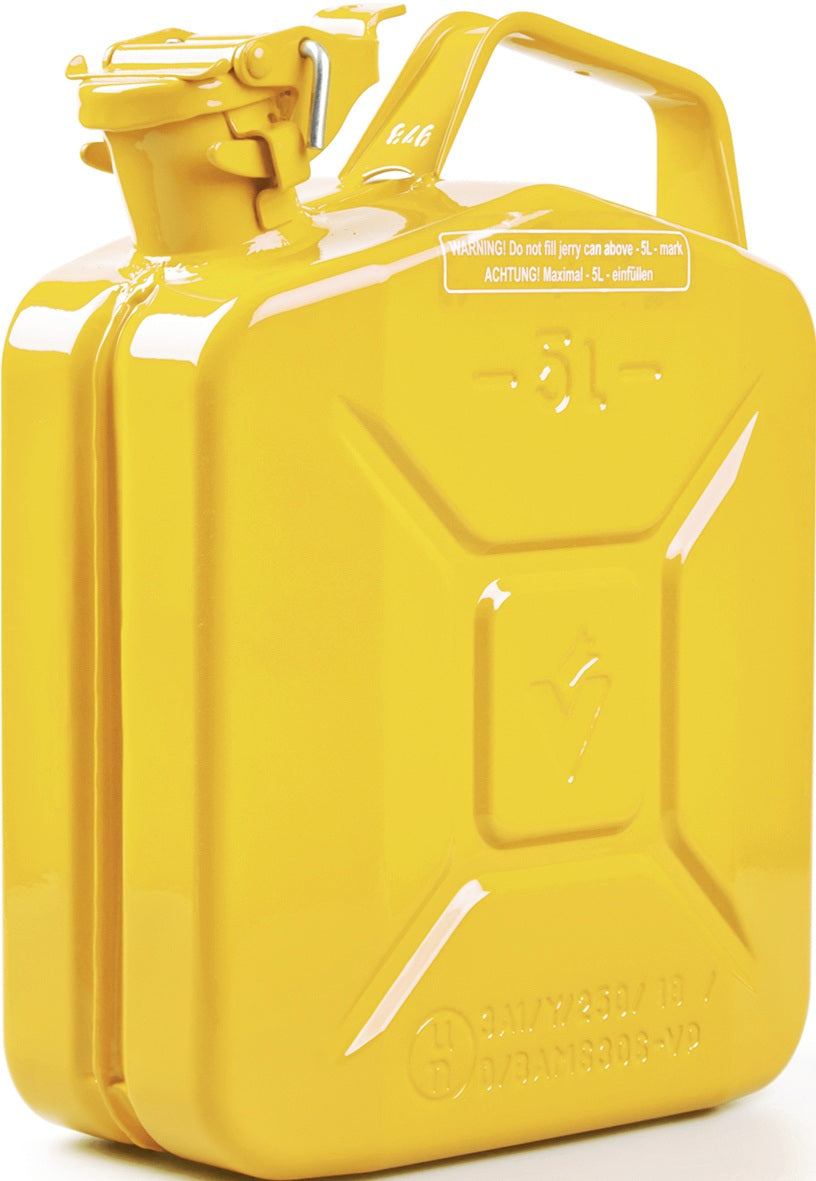 VALPRO Kraftstoffkanister 20 l Schwarz RAL 9005 – Stahlblech 0,9 mm, Bajonettverschluss, DIN 7274