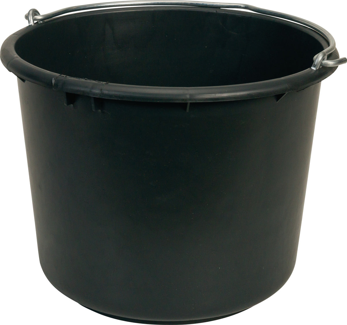 BERDAL GRIPLINE D Baueimer 12 l schwarz aus Kunststoff mit Liter-Skala