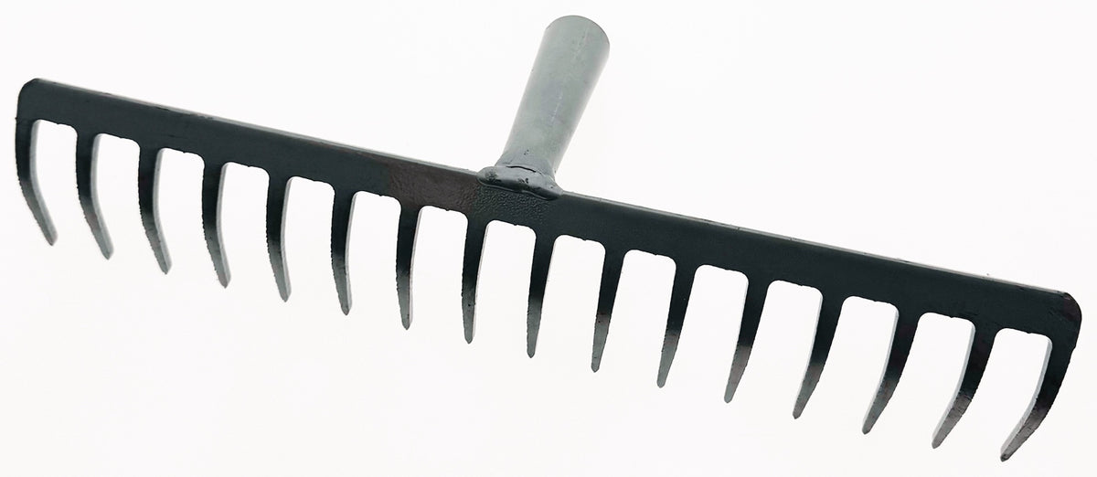KRUMPHOLZ Gartenrechen ohne Stiel 355 mm Arbeitsbreite mit 14 Zinken