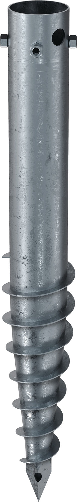 KRINNER Schraubfundament G 1300 mm feuerverzinkt mit 4xM16 Gewinde für Masten und Zaunpfosten