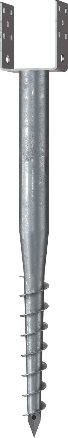 KRINNER Schraubfundament U 865 mm Stahl feuerverzinkt für Holzbalken