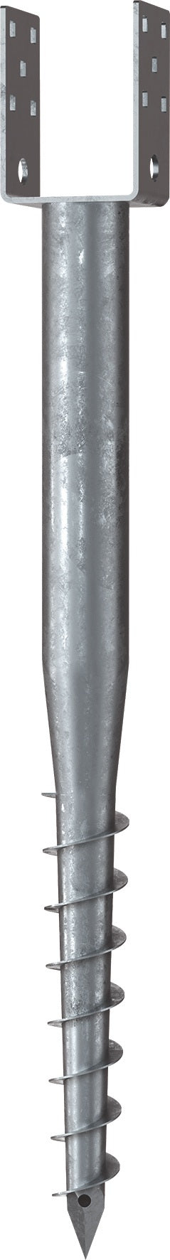 KRINNER Schraubfundament U 865 mm Stahl feuerverzinkt für Holzbalken