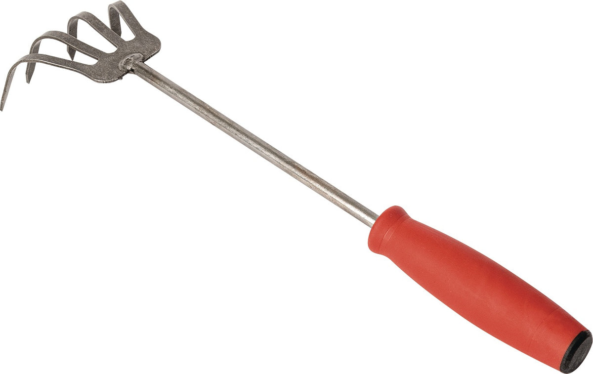 Handkultivator 100 mm 4 Zinken POLET – Ergonomischer Softgriff, geschmiedet in Belgien
