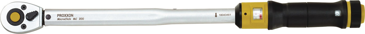 PROXXON Drehmomentschlüssel MC 15 1/4 Zoll 3–15 Nm mit Click-Signal und Feinjustierung