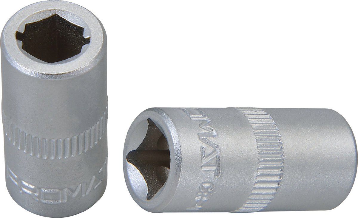 PROMAT Adapter Antriebsvierkant 1/4″ auf Antriebssechskant 1/4″ Länge 25 mm