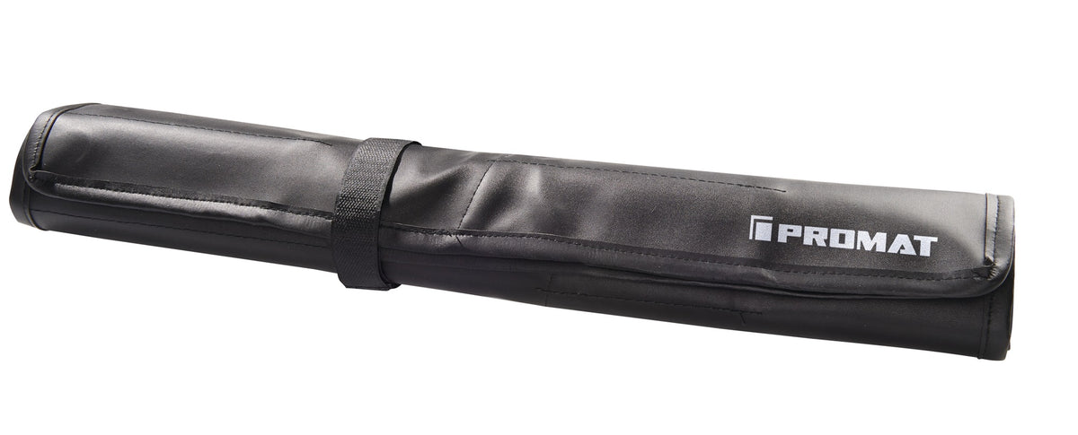 PROMAT Ringmaulschlüsselsatz 12-teilig SW 6-22 mm CV-Stahl verchromt in Rolltasche