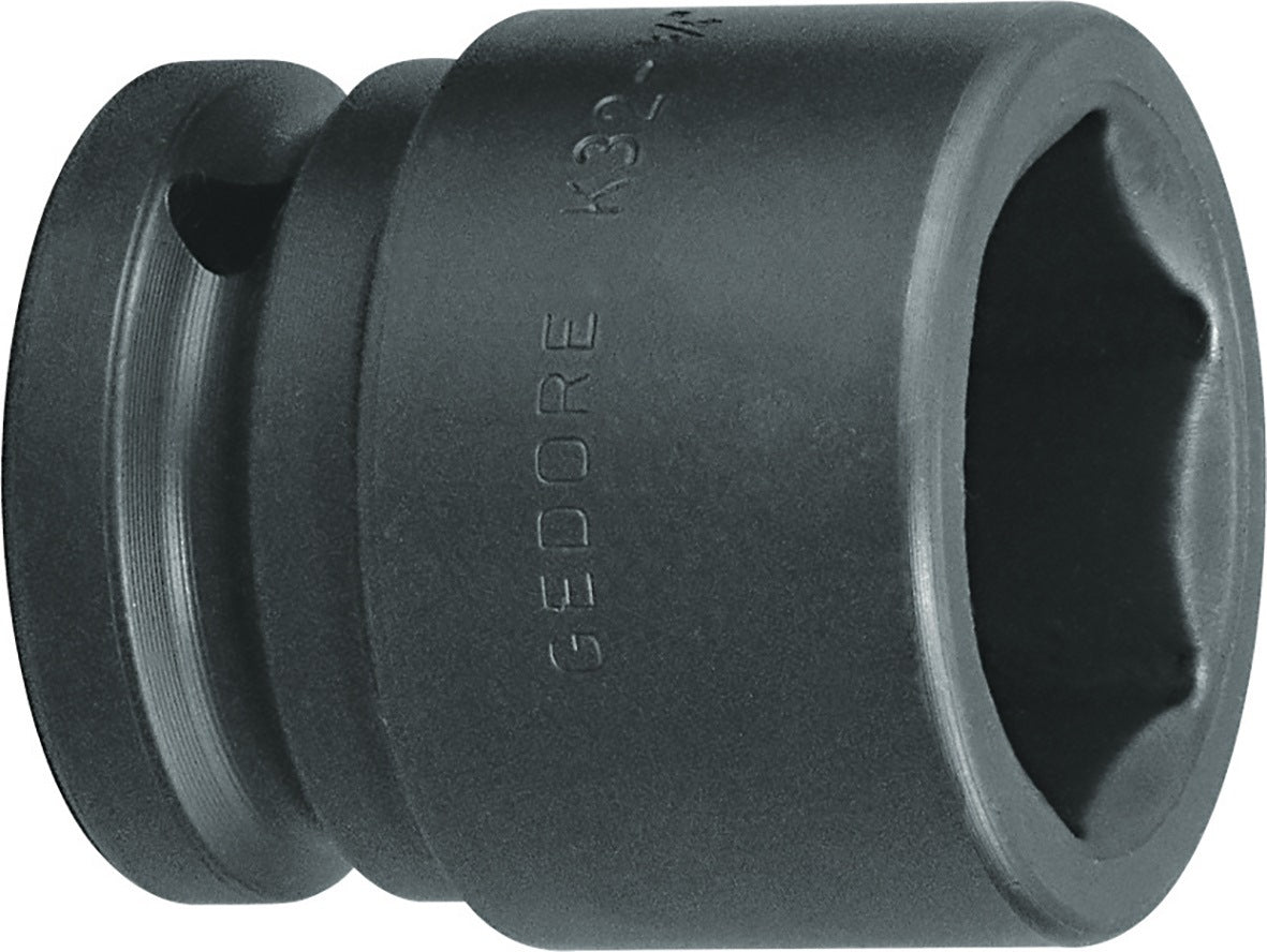 GEDORE Kraftschraubersteckschlüsseleinsatz K 19 1/2 Zoll SW 10 mm, Länge 38 mm, Sonderstahl brüniert