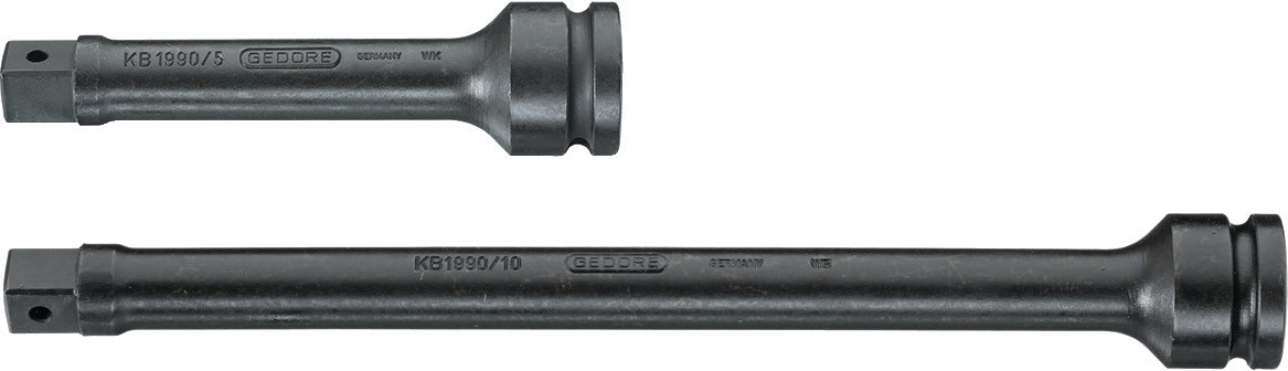GEDORE Verlängerung für Kraftschrauber KB 1990, 1/2 Zoll Vierkantantrieb, 125 mm, Sonderstahl