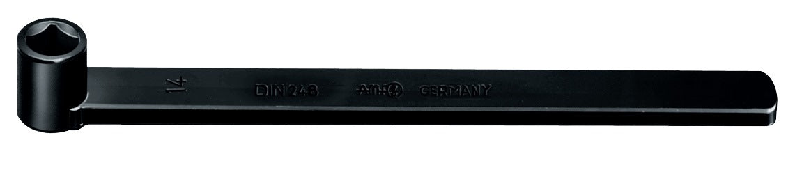AMF Vierkantsteckschlüssel DIN 248, 8 mm, 160 mm, einarmig, Spezialstahl