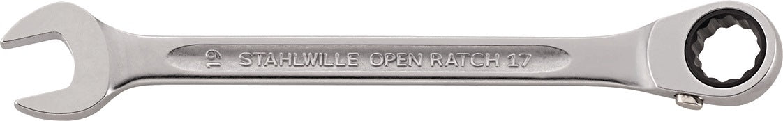 STAHLWILLE Maulringratschenschlüssel OPEN-RATCH 17 umschaltbar SW 8 mm