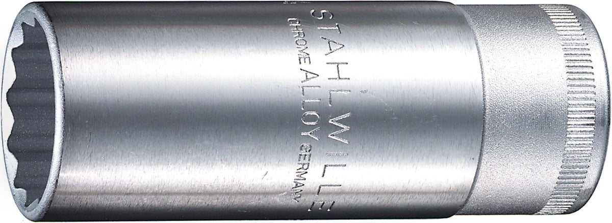 STAHLWILLE Steckschlüsseleinsatz 51 für Zündkerzen 1/2 Zoll SW 16 mm 12-Kant