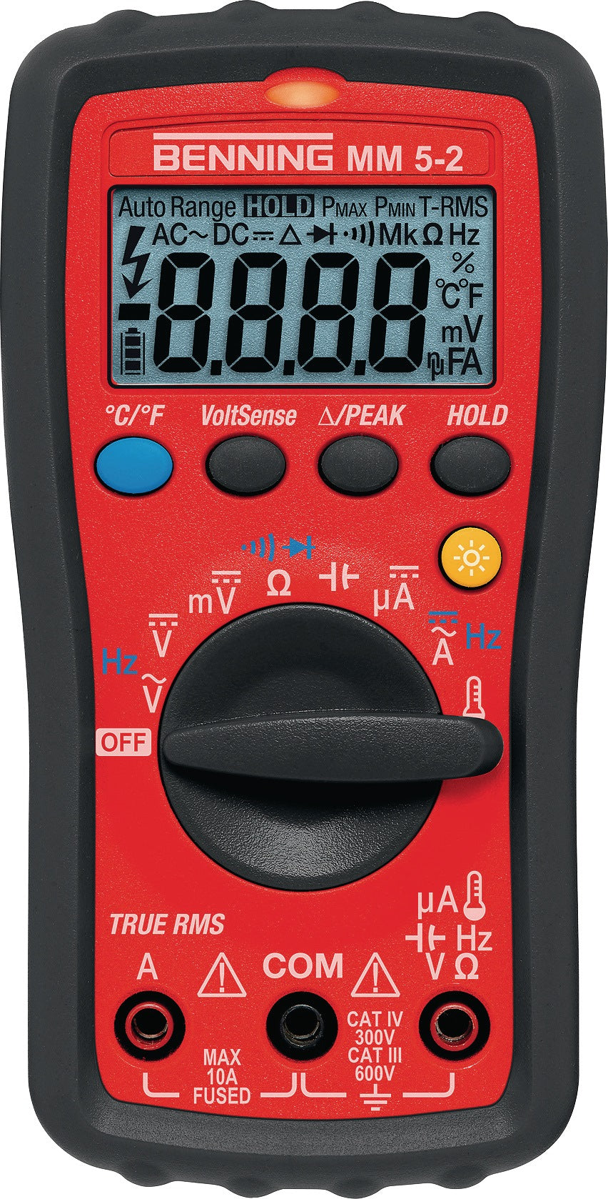 BENNING Multimeter MM 5-2 TRUE RMS 0,1 mV-600 V AC/DC CAT IV 300 V