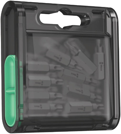 WERA Bitgroßpackung 1/4 Zoll PH 2 L.25mm DIN ISO 1173, Form C 6,3 – 20 Bits in Kunststoffbox