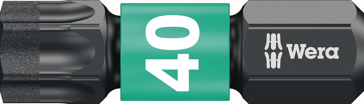 WERA Bit 851/1 IMP DC PH2, 25 mm, 1/4 Zoll C6,3 Impaktor, diamantbeschichtet, 10er Box