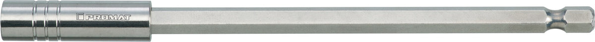 PROMAT Bithalter 1/4 Zoll Magnet 150 mm mit Schnellwechselfutter und Edelstahlhülse