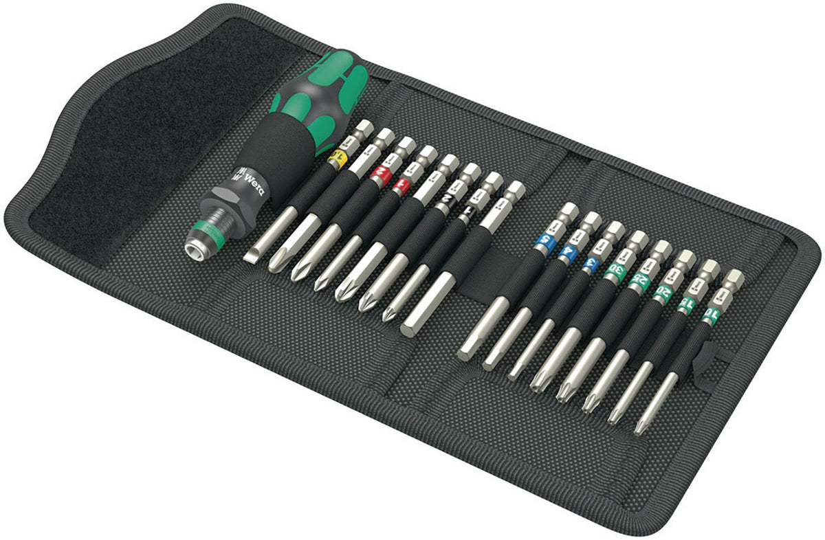 WERA Schraubendrehersatz KK 60 Tool Finder 17-tlg. mit Handhalter und Wechselklingen